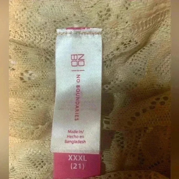 No Boundaries 1 Beige Nylon Lace & Purple Hipsters Size XXXL(21) . (Lot Of 2) - Picture 9 of 14